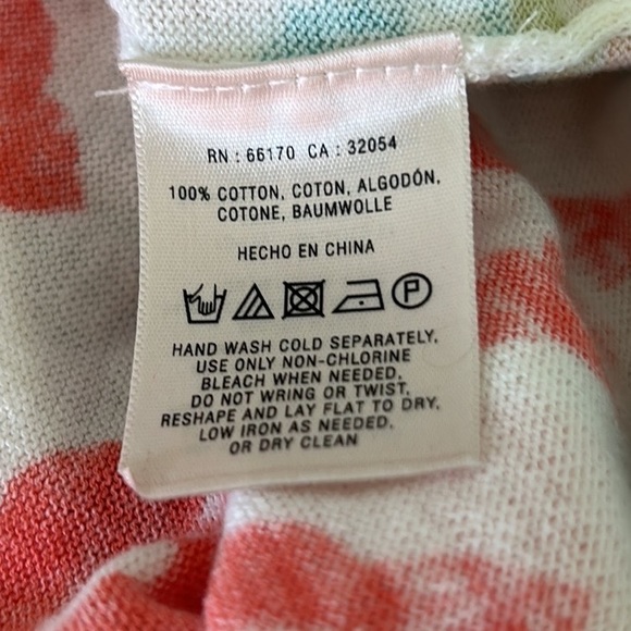 Anthropologie Moth Karnali Ikat Geometric 3/4 Sleeve Cotton Crop Cardigan - S - Picture 10 of 12